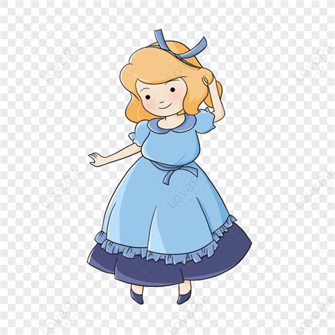 Blue Skirt Princess Clipart Cartoon Princess Blonde Princess Cute Princess PNG Picture And