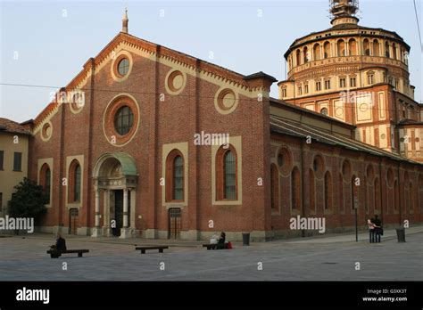 The Famous Church Of Santa Maria Delle Grazie Milan Italy