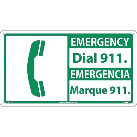 Nmc Emergency Dial Sign Bilingual Sfa R Sfa R Zoro