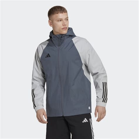 Adidas Tiro 23 Competition All Weather Jacket Grey Men S Soccer