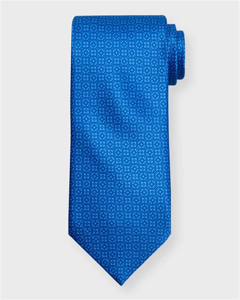 Stefano Ricci Men S Micro Print Silk Tie Neiman Marcus