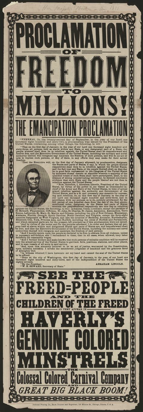 Proclamation Of Freedom Millions The Emancipation Proclamation