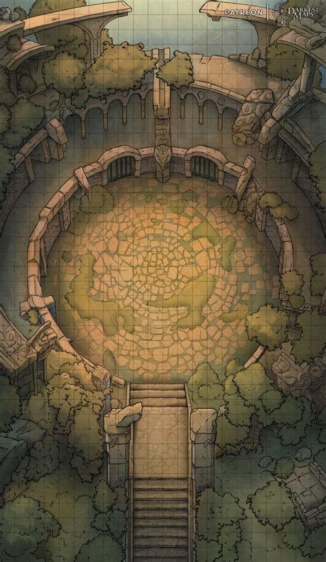 Forgotten Arena 22x38 Darkest Maps Dnd World Map Fantasy World