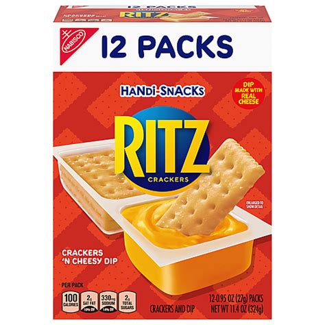 Ritz Crackers 'N Cheesy Dip, 12 Packs 12 ea | Cheese | Riesbeck