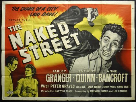 The Naked Street Poster UK Quad 1955
