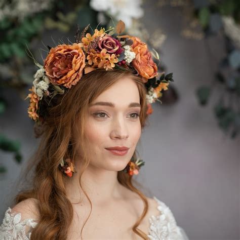 Boho Flower Crown Etsy