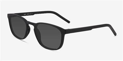 Propel Rectangle Matte Black Frame Sunglasses For Men Eyebuydirect Canada