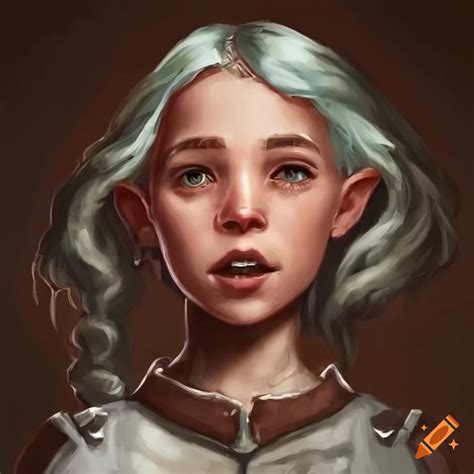 year  human female character  dnd  style  craiyon