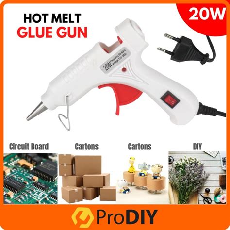 Hot Melt Glue Gun W V Hz DIY Tool Art Artware Seal Craft Repair Mm Stick Electric