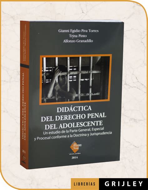 Didáctica del Derecho Penal del Adolescente Librerias Grijley