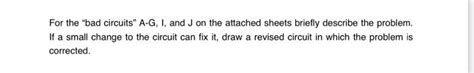 Class Diagrams Why Circuits Are Wrong Solved Describe What W