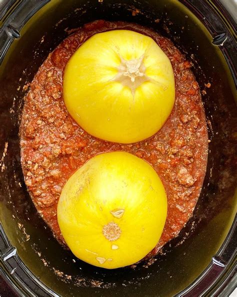 Slow Cooker Spaghetti Squash Meat Sauce Recipe Spagetti Squash