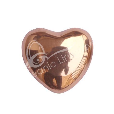 Polished Copper Heart New Jersey Oceanic Linkways Inc