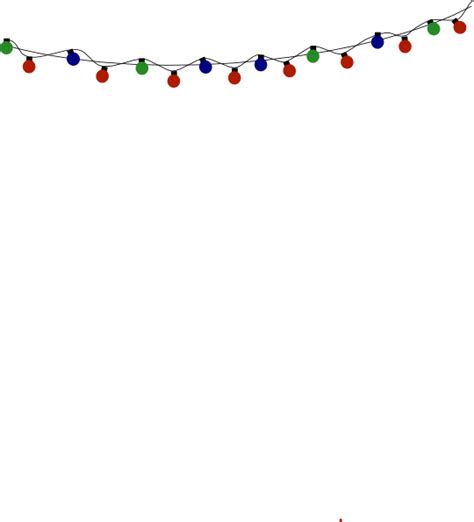 Christmas Lights Border Transparent Background