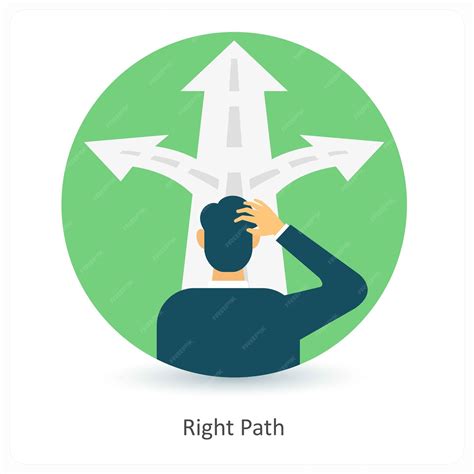 Premium Vector | Right Path