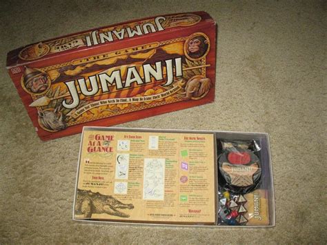 Vintage 1995 Milton Bradley Jumanji Board Game 100 Complete Great