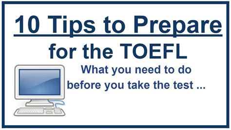 10 Tips To Prepare For The TOEFL YouTube