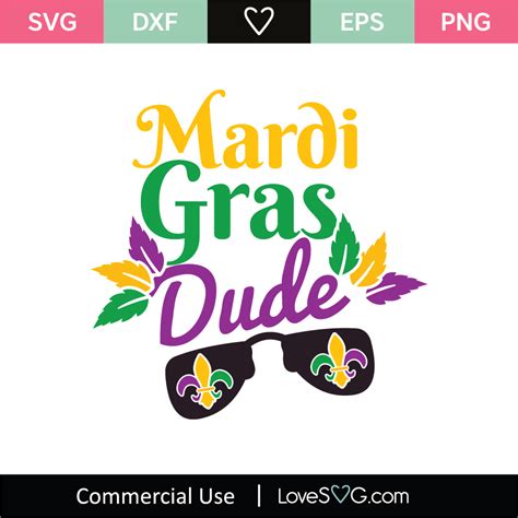 Mardi Gras Dude Svg Cut File