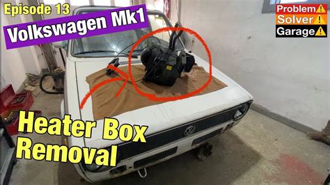 Vw Mk1 Heater Box Removal How To Remove The Heater Box Vw Golf Mk1