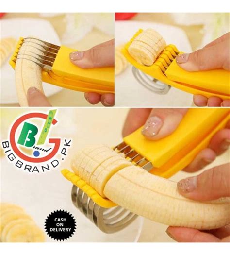 Sainless Steel Blade Banana Slicer Cutter