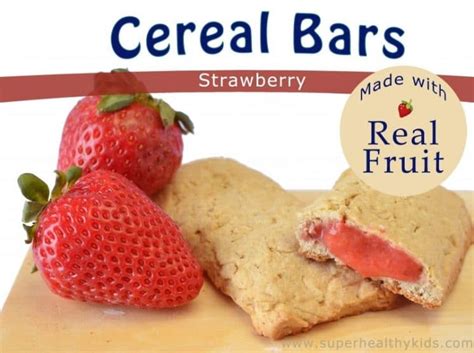 Homemade Strawberry Cereal Bars Recipe Super Healthy Kids