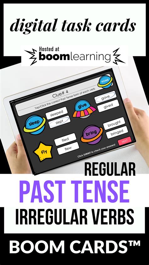 Past Tense Regular And Irregular Verb Activity Boom Cards™ Verbs Activities Irregular Verbs