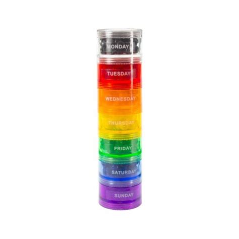 Gms Day Medium Stackable Rainbow Extra Lid Group Medical Supply