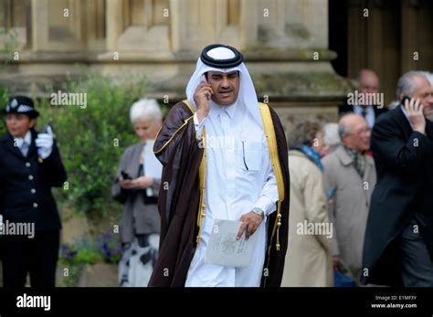 Khalid Bin Rashid Bin Salim Al Hamoudi Al Mansouri Qatari Ambassador To London Talking On