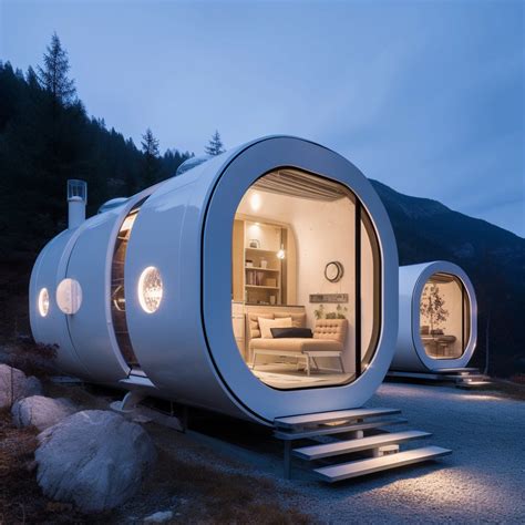 Luxury Top Manufacturer Prefab Fireproof Eco Capsule House 2 Bedroom