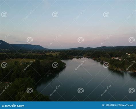 Powell river stock image. Image of sunset, overlooking - 119280103