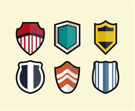 Shield Shapes Clipart Vector Vector Art & Graphics | freevector.com