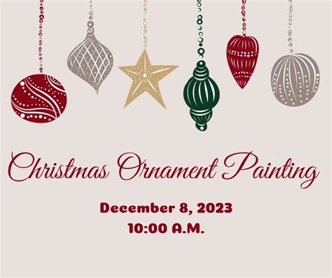 Christmas Ornament Painting – Mid-MS Regional Library System