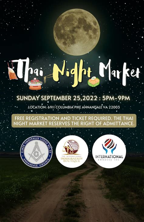 Thai Night Market September 25 Tickets In Annandale Va United States