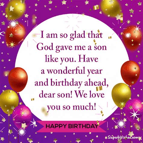 Cute Happy Birthday Wishes For Son Gifs Birthday Son Gifs Off