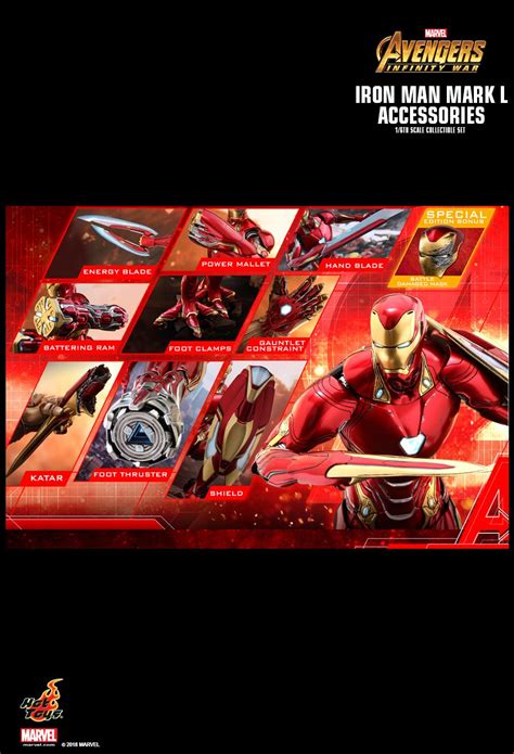 Avengers Infinity War Iron Man Mark L Accesories 1 6 Hot Toys