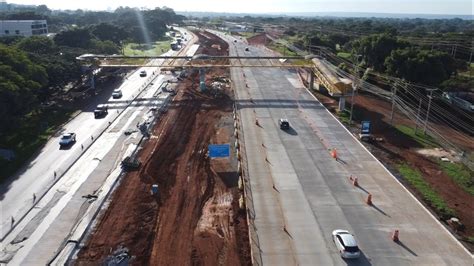 Drone mostra a evolução da obra na EPIG Desvio na EPTG YouTube