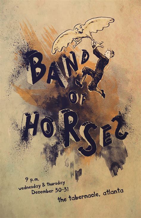 Band Of Horses Poster Matt Tarr Creative Band Of Horses Horse