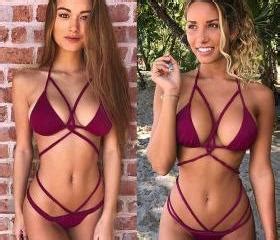 Fashion Sexy Backless Triangle Bikini Set Swimsuit Swimwear On Luulla