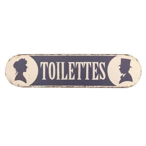 Grande Plaque De Porte Toilette Wc Violet En Métal Murale 51 Cm 14115 Plaque Cdiscount Maison