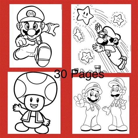 Super Mario Coloring Page Free Printable Coloring Pages Super Mario