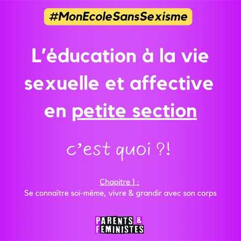 Léducation à la vie affective et sexuelle à la maternelle La petite