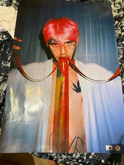 Lil Peep Lil Peep Signed Poster Grailed