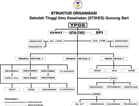 Struktur Organisasi STIKES Gunung Sari Makassar