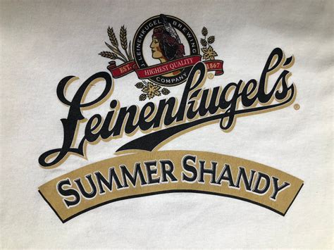 Vtg Classic Logo Leinenkugels Summer Shandy Short Sleeve T Shirt Womans