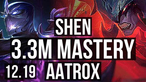 SHEN Vs AATROX TOP 3 3M Mastery 900 Games 6 3 13 KR Master