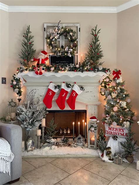 Christmas Fireplace Decor: A Winter Wonderland