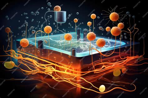 Premium Ai Image Flow Of Electrons In A Microbial Fuel Cell Illustration