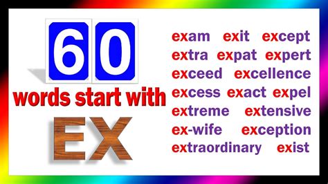 English Khmer Vocabulary 60 English Khmer Words Start With Ex