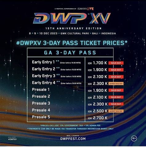 2x 2023 Dwp Festival 3 Day Pass Tickets And Vouchers Event Tickets On Carousell