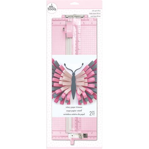 EK Success Rotary Paper Trimmer Pink 015586035902